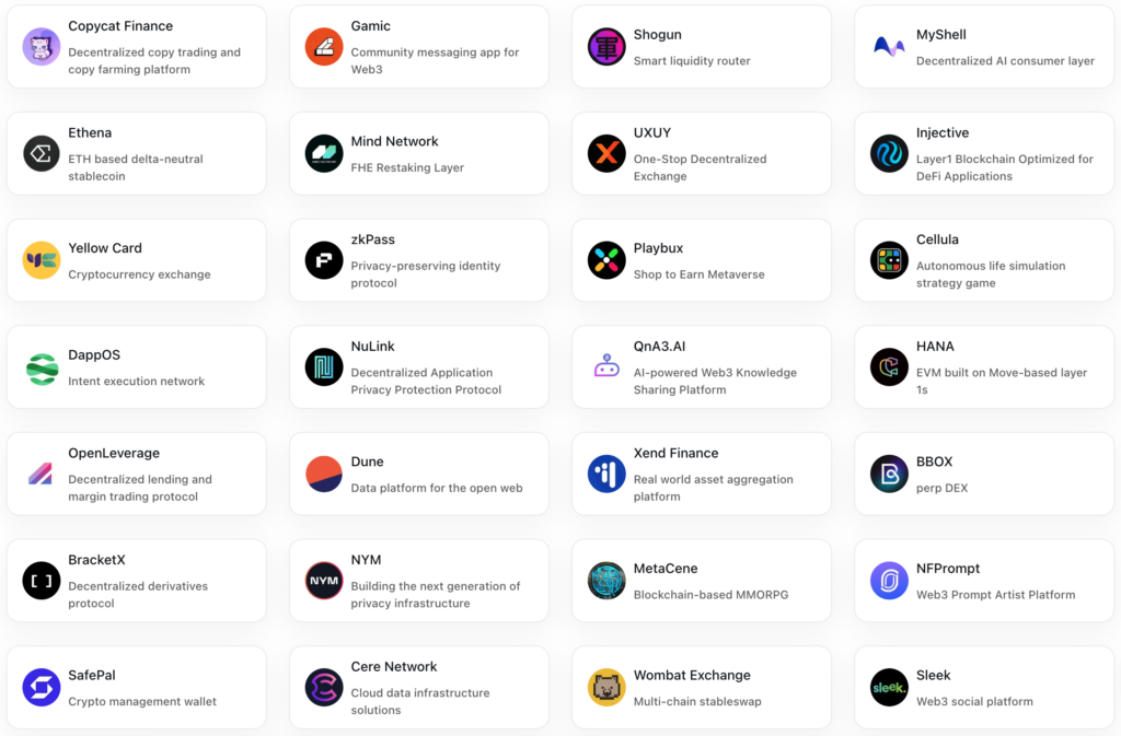 The Projects Incubated by Binance Labs 1