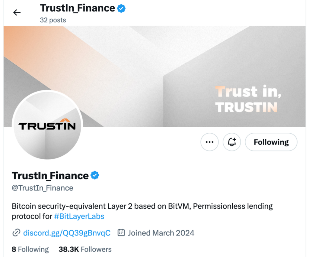 BitLayer TrustIn Finance