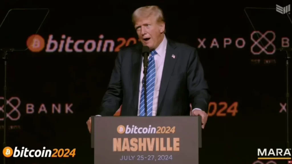 Trump in bitcoin 2024