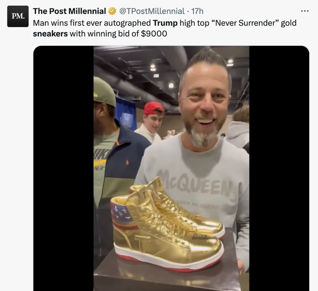 Trump Gold Sneakers