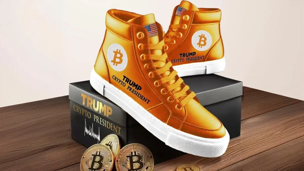 トランプ大統領、ビットコインをテーマにしたスニーカーを販売